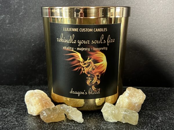 Goldenflame Dragon Candle