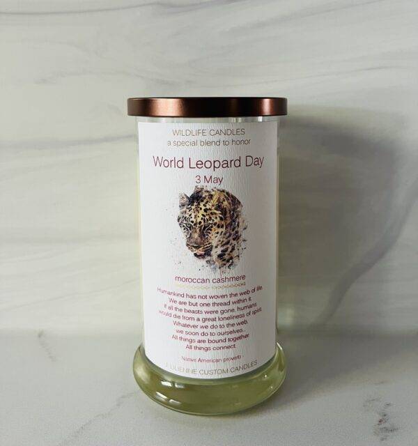 Leopard Candle